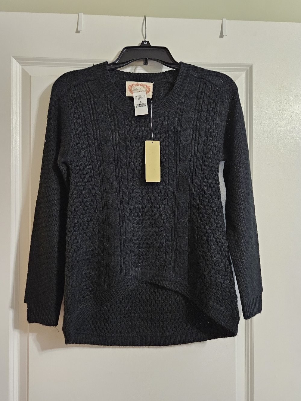 Black High Low Sweater, Ambiance brand New with Tags, size s/xs